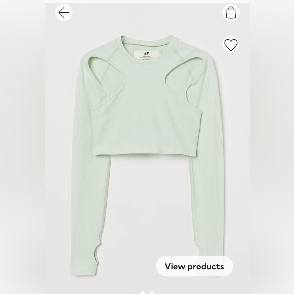 Cropped H&M innovations top in small